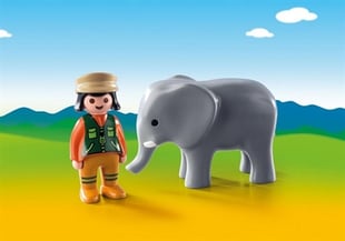 Playmobil Tierpflegerin Mit Elefant 9381