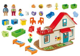Playmobil 1.2.3 Ein Familienhaus 70129