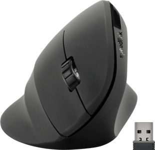 Speedlink - PIAVO Ergonomisk vertikal mus - trådlös, svart