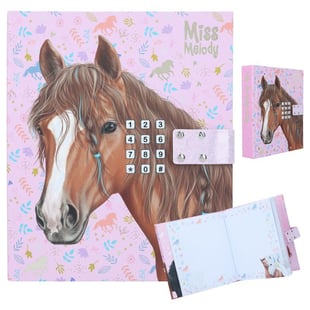 Miss Melody - Dagbok med kod och musik - Häst