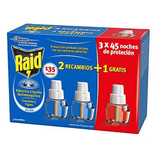 Recambio Antimosquitos Raid (3 uds)