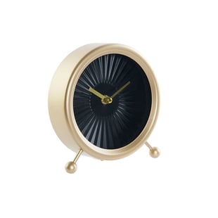 Reloj de Mesa DKD Home Decor Negro Hierro Dorado (17 x 6 x 18 cm)