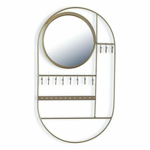 Colgador Circle Joyas Metal Espejo (2,5 x 37 x 21,5 cm)
