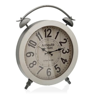Reloj de Mesa Blanco Metal (6,5 x 52,5 x 41 cm)