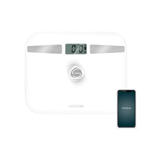 Báscula Digital de Baño Cecotec EcoPower 10200 Smart LCD Bluetooth 180 kg Blanco