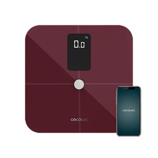 Báscula Digital de Baño Cecotec Surface Precision 10400 Smart Healthy Vision Granate