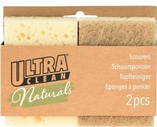 Ultra Clean Naturals skursvamp 2 st.