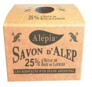 Aleppo Alépia Autentisk såpe med 25% laurbærolje 190 gr