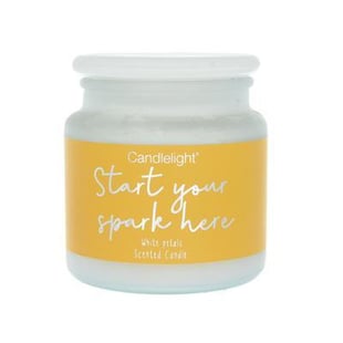 Candlelight Start Your Spark Here Duftlys White Petals 380 g 