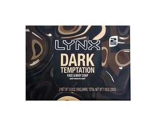 Lynx Dark Temptation Face & Body Soap Bar 2 x 100 g