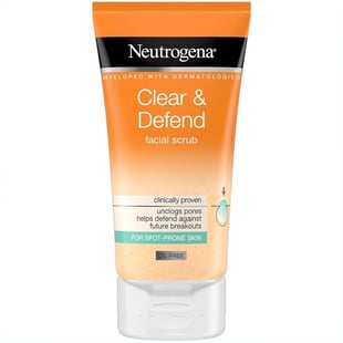 Neutrogena Clear & Defend Face Scrub 150 ml