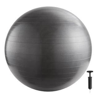 Inshape - Fitnessboll med pump 65 cm - Silver