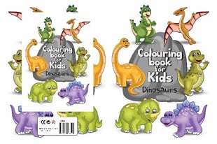 Målarbok A4 Kids Dinosaurs 16 sidor