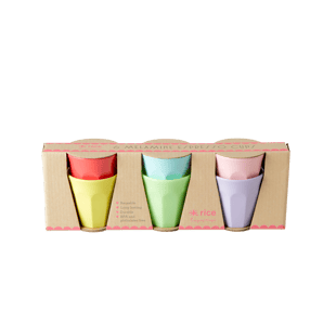 Rice - 6 espressokoppar i melamin - YIPPIE YEAH Color