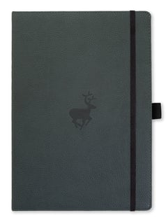 Dingbats* Wildlife A4+ Green Deer Notebook - Lined