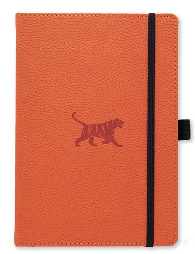 Dingbats* Wildlife A5+ Orange Tiger Notebook - Graph