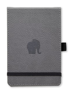 Dingbats* Wildlife A6+ Reporter Grey Elephant Notebook - Dotted