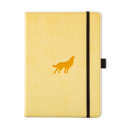 Dingbats* Wildlife A5+ Cream Wolf Notebook – Lined