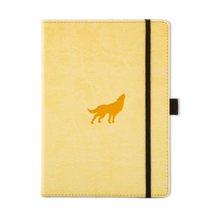 Dingbats* Wildlife A5+ Cream Wolf Notebook – Plain
