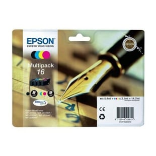 Cartucho de Tinta Compatible Epson Multipack T16 Amarillo Negro Cian Magenta