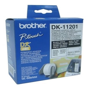 Etiquetas para Impresora Brother DK11201 29 x 90 mm Blanco