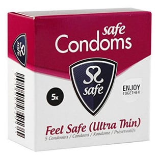 Condones Sensación Segura Ultra Fino (5 uds) Safe 20411