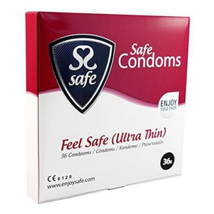 Condones Sensación Segura Ultra Fino (36 uds) Safe 20428