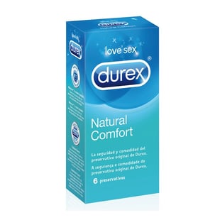 Kondomer Durex Natural Plus (6 st)