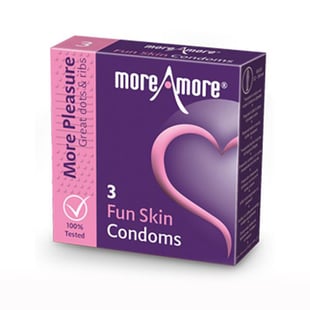 MoreAmore Kondomer Fun Skin 3 st.
