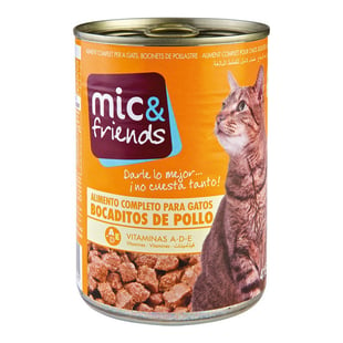 Comida para gato Mic&Friends Bocaditos Pollo (425 g)