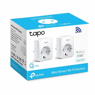 Enchufe Inteligente TP-Link MINI SMART Tapo P100 2900W WiFi Blanco (2 uds)