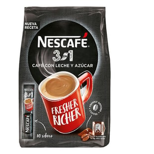Café con Leche y Azúcar Nescafé (10 uds)