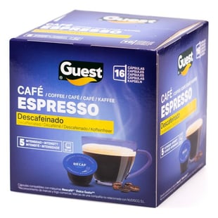 Cápsulas de Café Espresso Guest Descafeinado (16 uds)